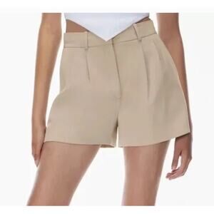 NWT Babaton Atelier Kennedy Pleated Shorts